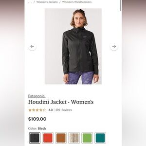 Patagonia Houdini Jacket- worn once.